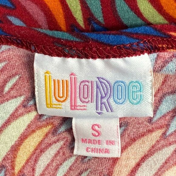 Lularoe Rainbow Irma High Low Tunic T-Shirt Tee Top Shirt Size Small S Womens - Picture 4 of 4